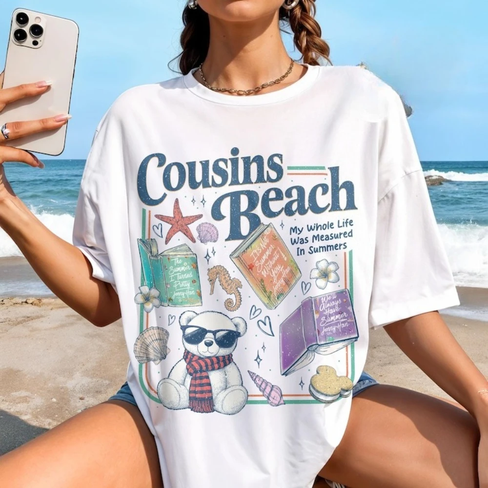 الصيف تحولت جميلة 3 Bonrad تي شيرت مطبوع خمر الفيلم الكلاسيكي امرأة رجل القطن قميص أزياء عارضة الشارع الشهير