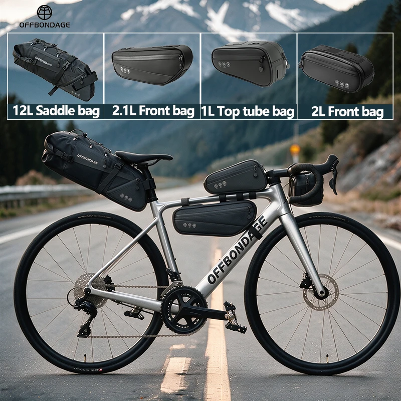 Cycling Commuter Backpack Waterproof - OFFBONDAGE 1L-12L Fietstas Set Waterdichte Fiets