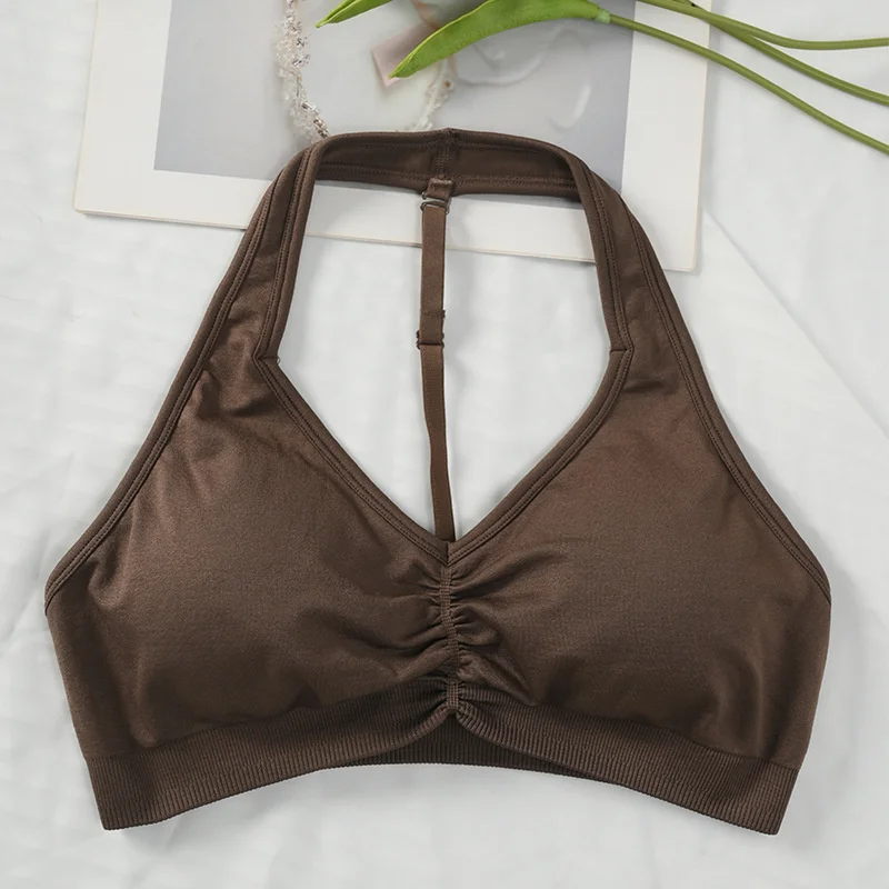 

Backless Sports Fitness Bra Workout Strap Vest Woman Yoga Gym Tank Crop Top Women Running Sportswear Lady Underwear Sport Wear
