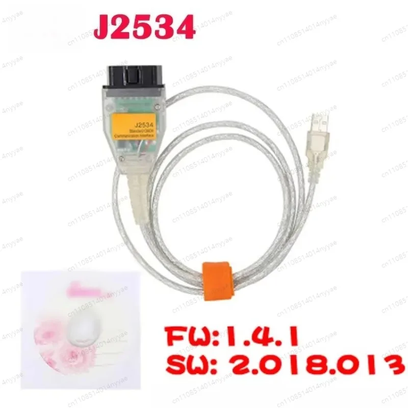 For  HDS USB Cable J2534 V2.018.013 OBD2 OBDII Diagnostic Cable 2.018.013 Via OBD2 Interface Diagnostic Programmer Tool