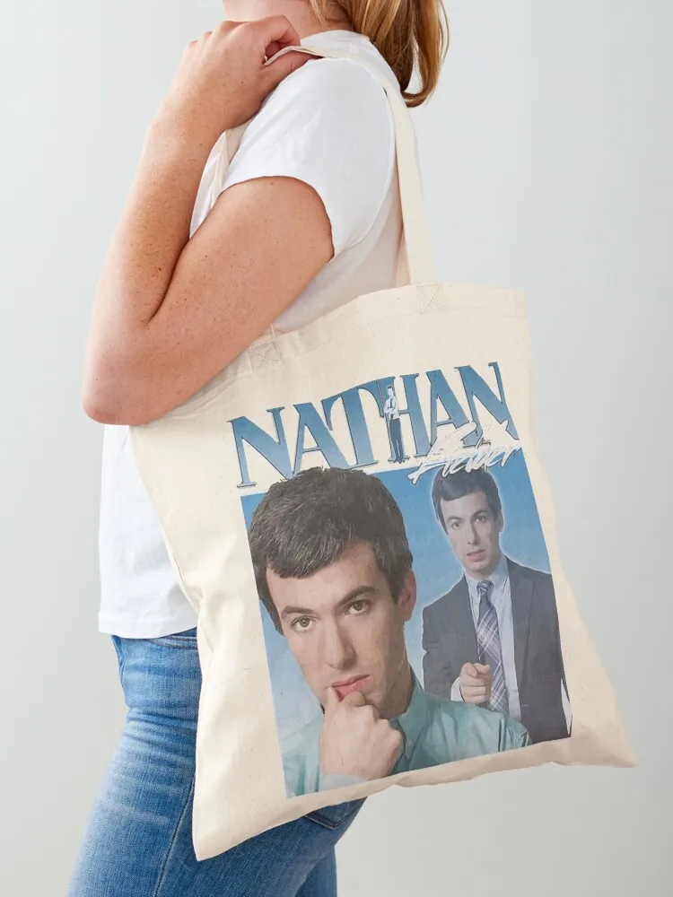 

Nathan Fielder 90s Vintage Tote Bag custom fabric bag Lady bag luxury women Customizable tote