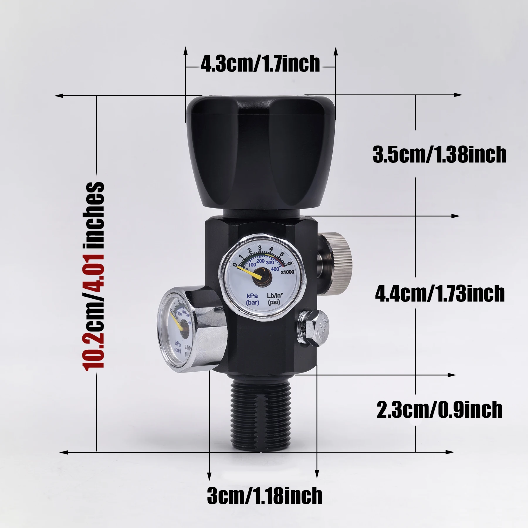 Hochdruck-DIN-Ventiladapter mit Manometer und Schlauch, Tankfüllstation Zylinder-Nachfüllventil, M18*1,5, 5/8 – Detail 12