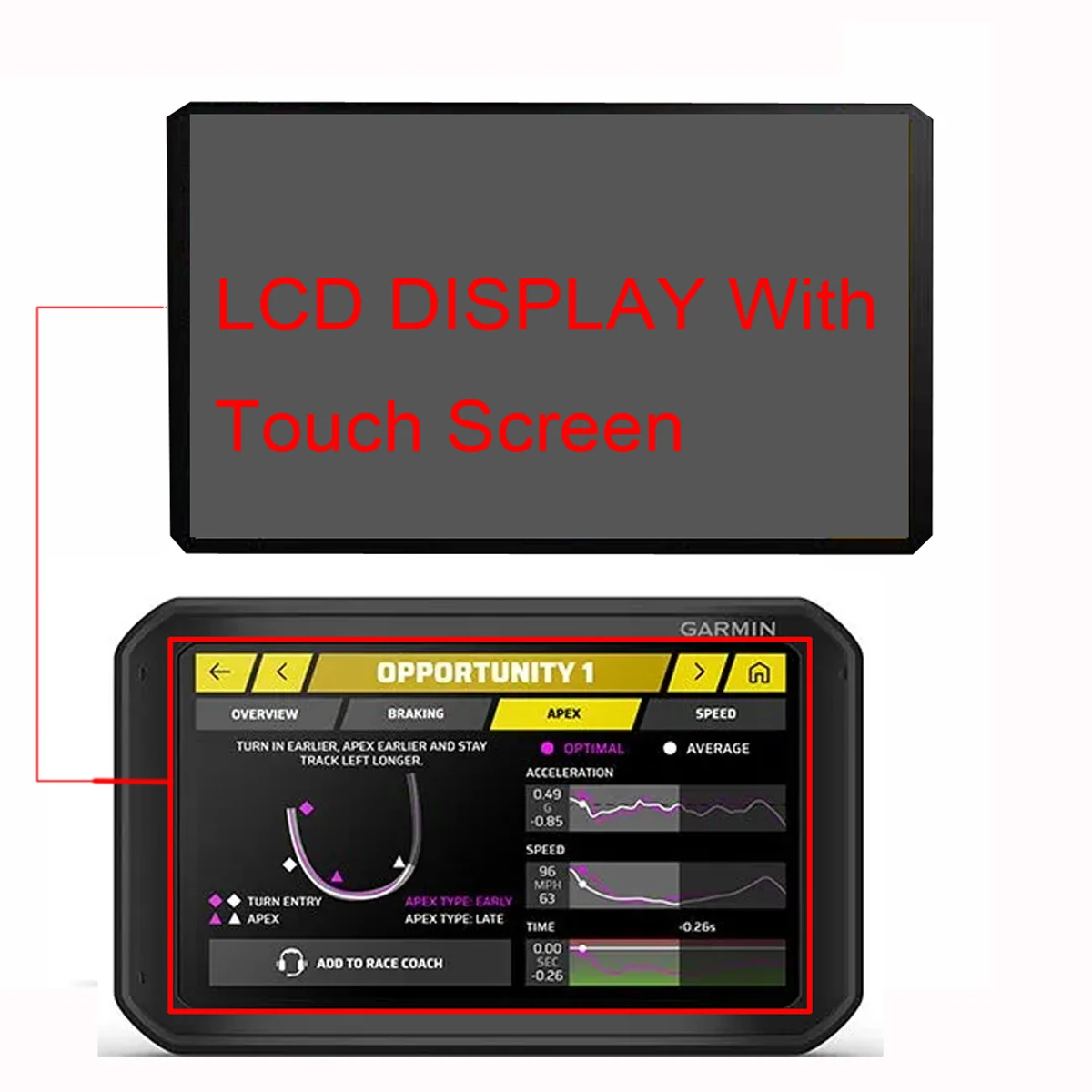 

NEW 7inch Original LCD For Genuine GARMIN CATALYST GPS Replacement LCD Display Screen Touch Screen Glass Assembly