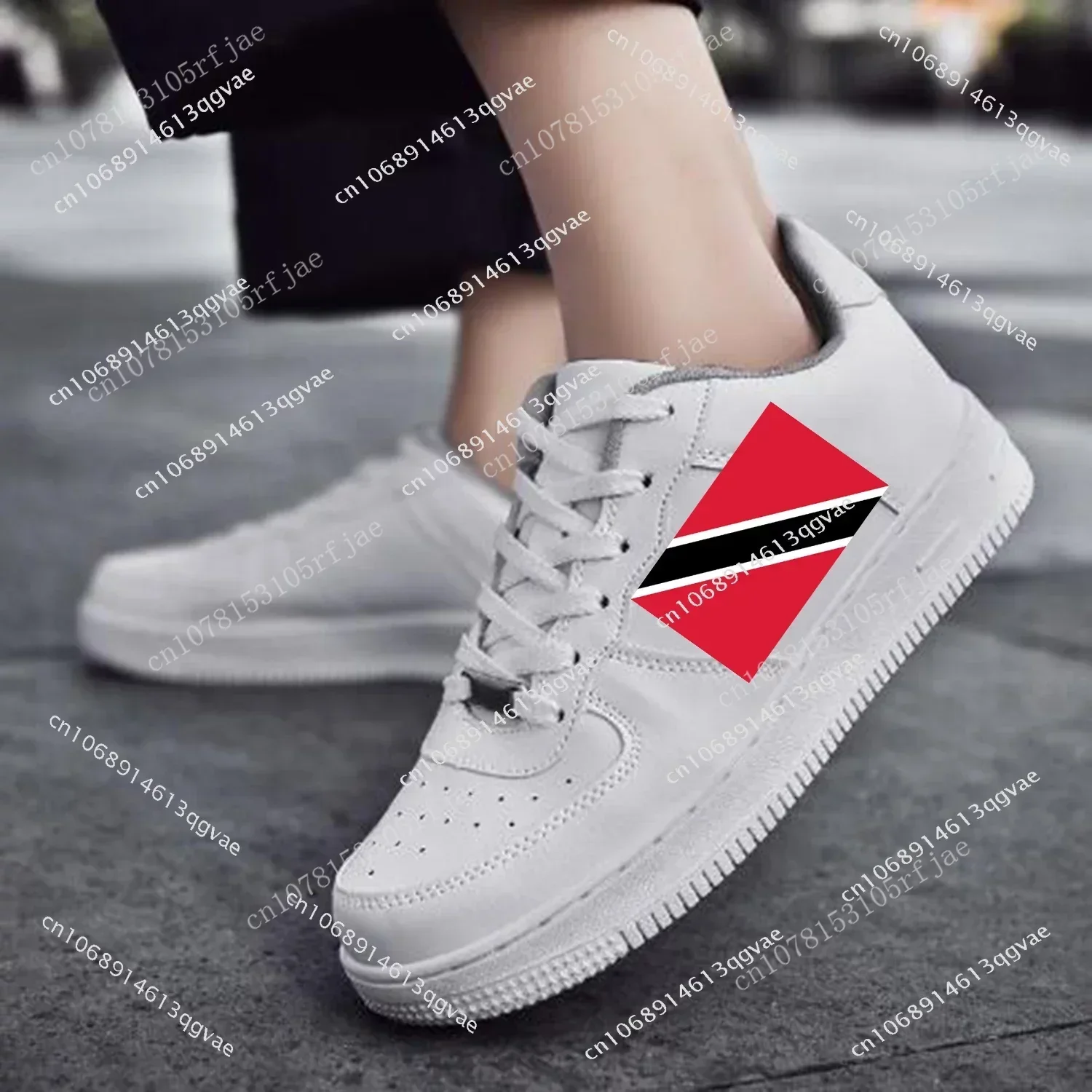 Trinidad and Tobago Flag AF Basketball Mens Womens Sports Running High Quality Flats Force Sneakers Lace Up Mesh Custom Shoe