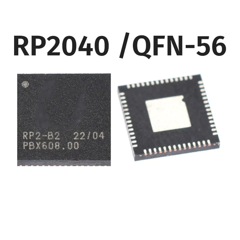 1/5/10PCS RP2040 LQFN-56 Raspberry Pi RP2040 ramię Cortex-M0 133MHz mikrokontroler