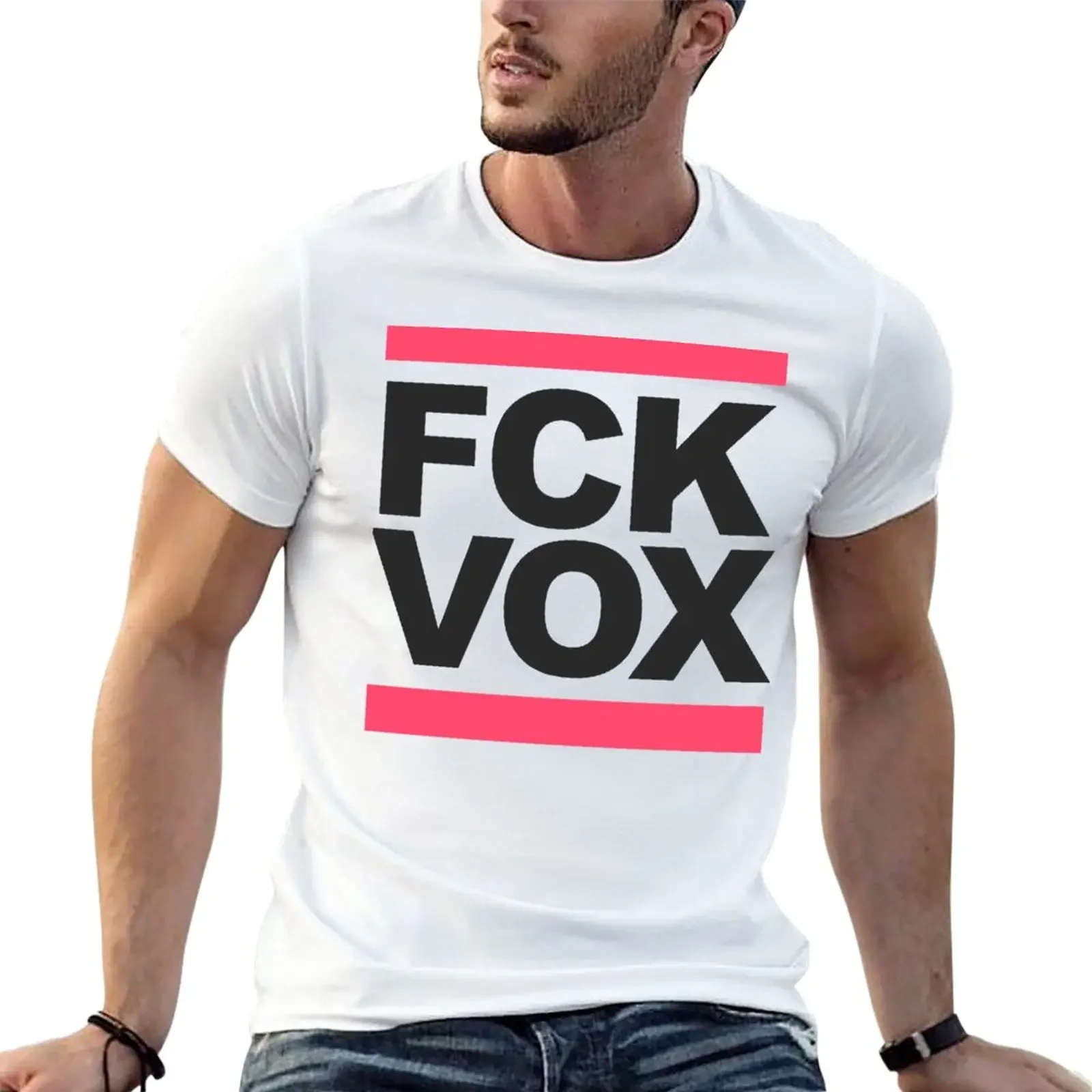 

New FCKVOX T-Shirt kawaii clothes hippie clothes tees boys white t shirts T-shirt men