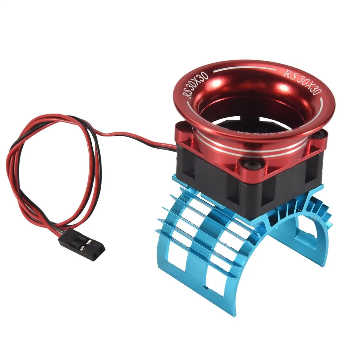 newA10R Motor Heatsink Cover+Cooling Fan for A959-B 144001 124019 1/8 1/10 RC Car 540 550 3650 Size Motor Heat Sink