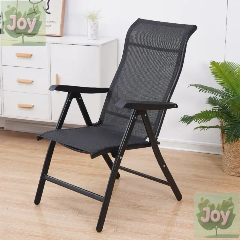 

Folding chair back armrest recliner home computer chair leisure seat office student chair