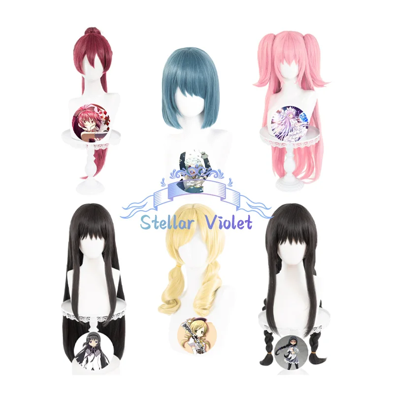 

Tomoe Mami Cosplay Wig Heat Resistant Anime Puella Magi Madoka Magica Sakura Kyouko Cosplay Synthetic Wigs Miki Sayaka Anime Wig