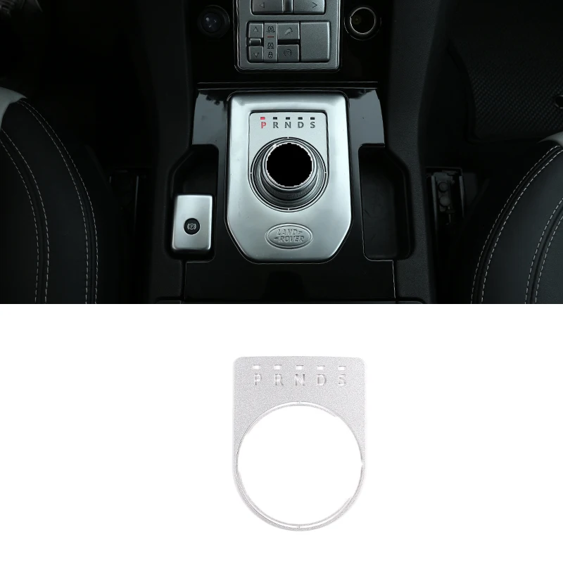Aluminum Alloy Car Center Console Gear Display Cover Trim AccessoriesFor Land Rover Discovery 4 2013-16 Discovery Sport 2015-19