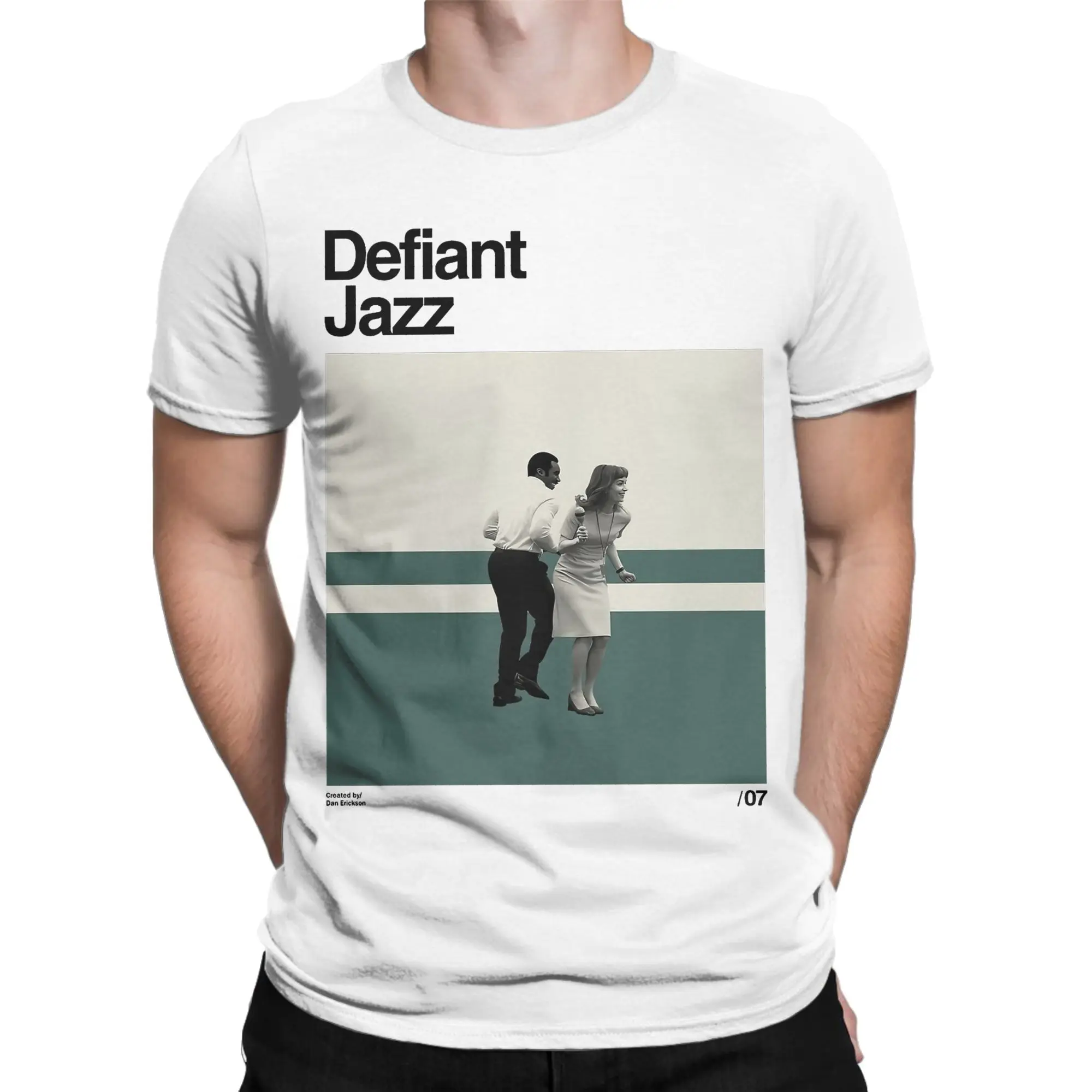 Defiant Jazz Severance Men T Shirt  Funny Tee Shirt Short Sleeve Round Neck T-Shirts 100% Cotton 4XL 5XL Clothing