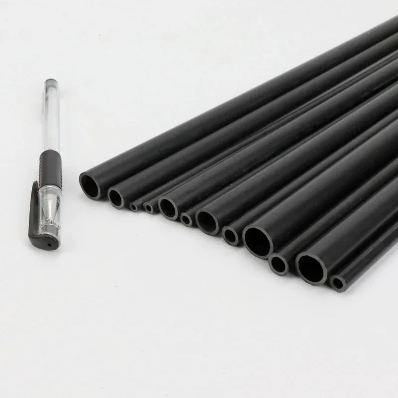 2pcs Black PVC Pipe Small Plastic pipe ID 2mm-16mm Garden Irrigation Hard Tube Aquarium Fish Tank Water Pipe Hoses Length 500mm