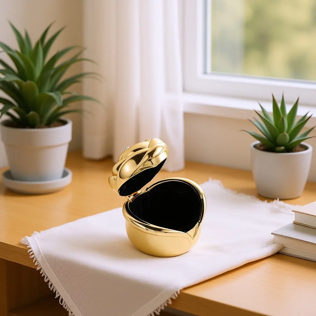 

Винтажная шкатулка для кольца с розой, из цинкового сплава, золотистая, для хранения ювелирных украшений, тонкий футляр для обручального кольца, подарок на предложение руки и сердца, свадьбу, День святого Валентина