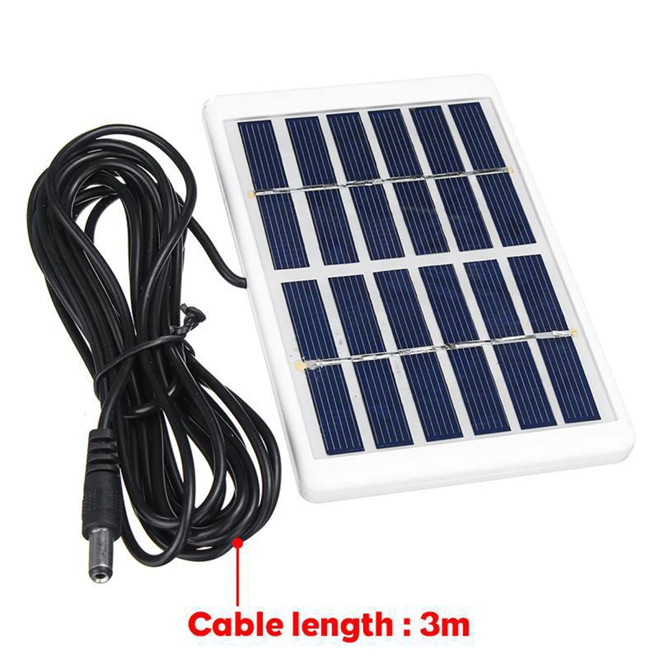 6V 1.2W Solar Panel DC Port Portable Polycrystalline Silicon Solar Charger Plate for Street Lamps Advertising Lights Charging