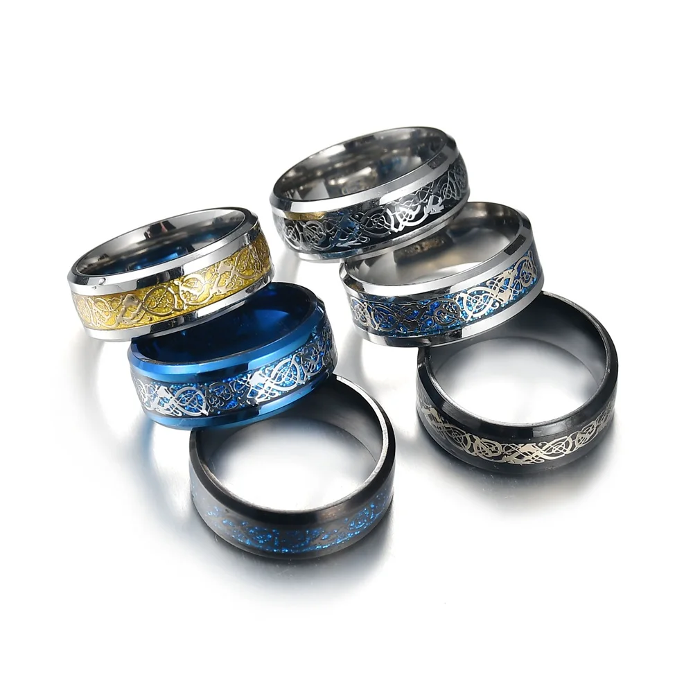 Dull Polish Black Titanium Ring For Men and Women  Jesus Cross Ring Letter Bible Prayer Finger Rings