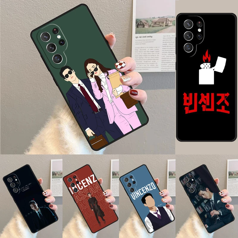 Vincenzo Cassano Kdrama TPU Handyhülle für Samsung Galaxy Note 10 Pro S26 S25 S24 S23 S22 Ultra Plus S21 FE S20 Stoßfeste Schutzhülle