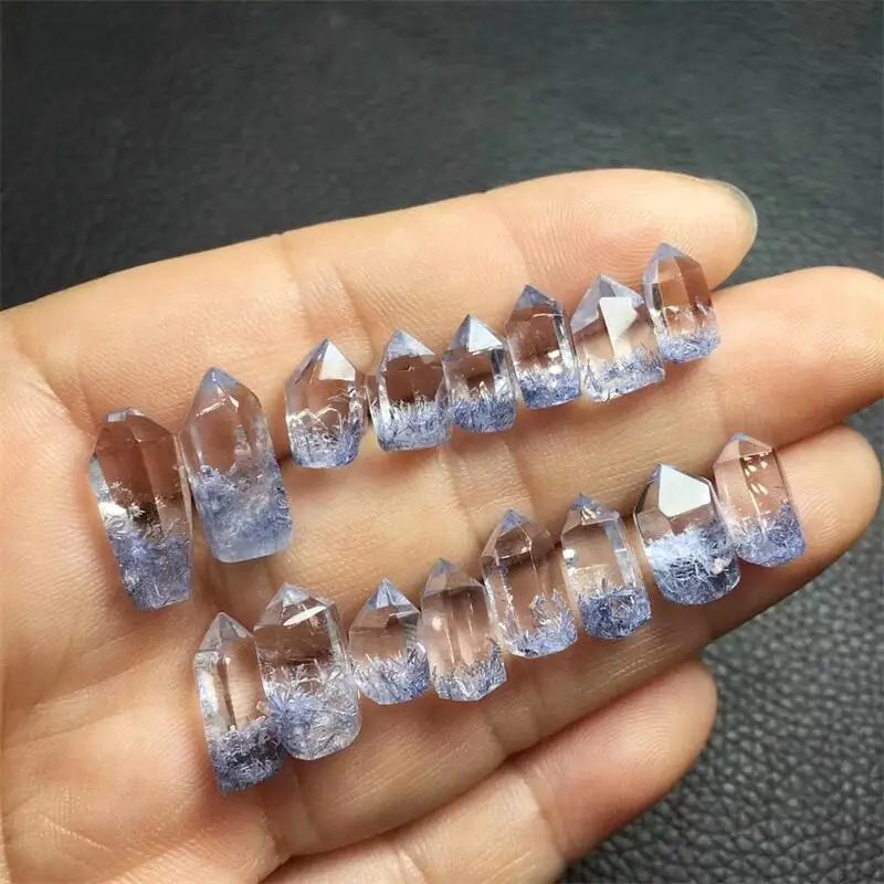 Natural Dumortierite Point Quartz Crystals Tower Healing Energy Natural Stone DIY Home Room Decoration Gift 1PCS