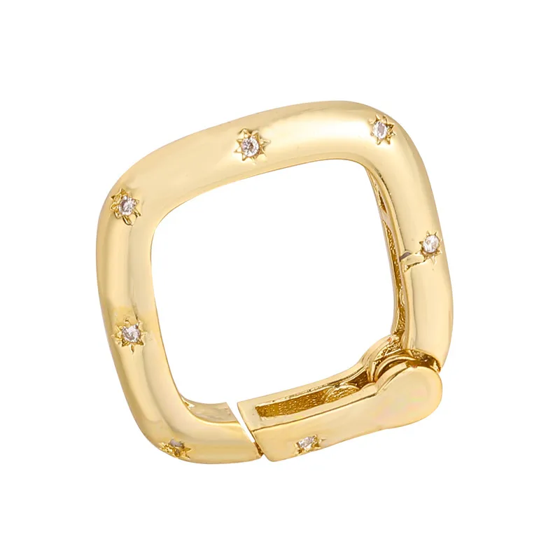 JUYA Charms Gold Color Clasps Lock Spiral Screw Pendant for Jewelry Making DIY Luxury Necklace Bracelet Hand Made Accessories