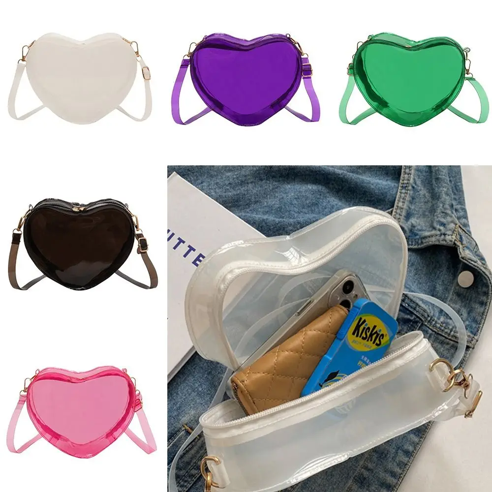 Mini Love Peach shaped Simple Crossbody Bag One Shoulder Women's Bag Jelly Bag