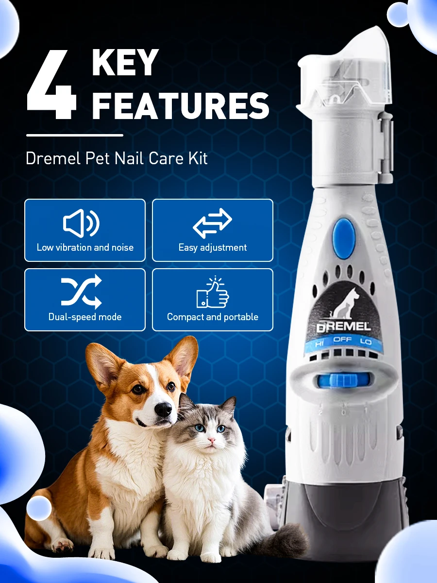 

Dremel 7020 PGK Professional Pet Nail Clippers Pet Claw Grooming Scissors for Dogs Cats Animals Paw Nail Trimmer Pet Supply