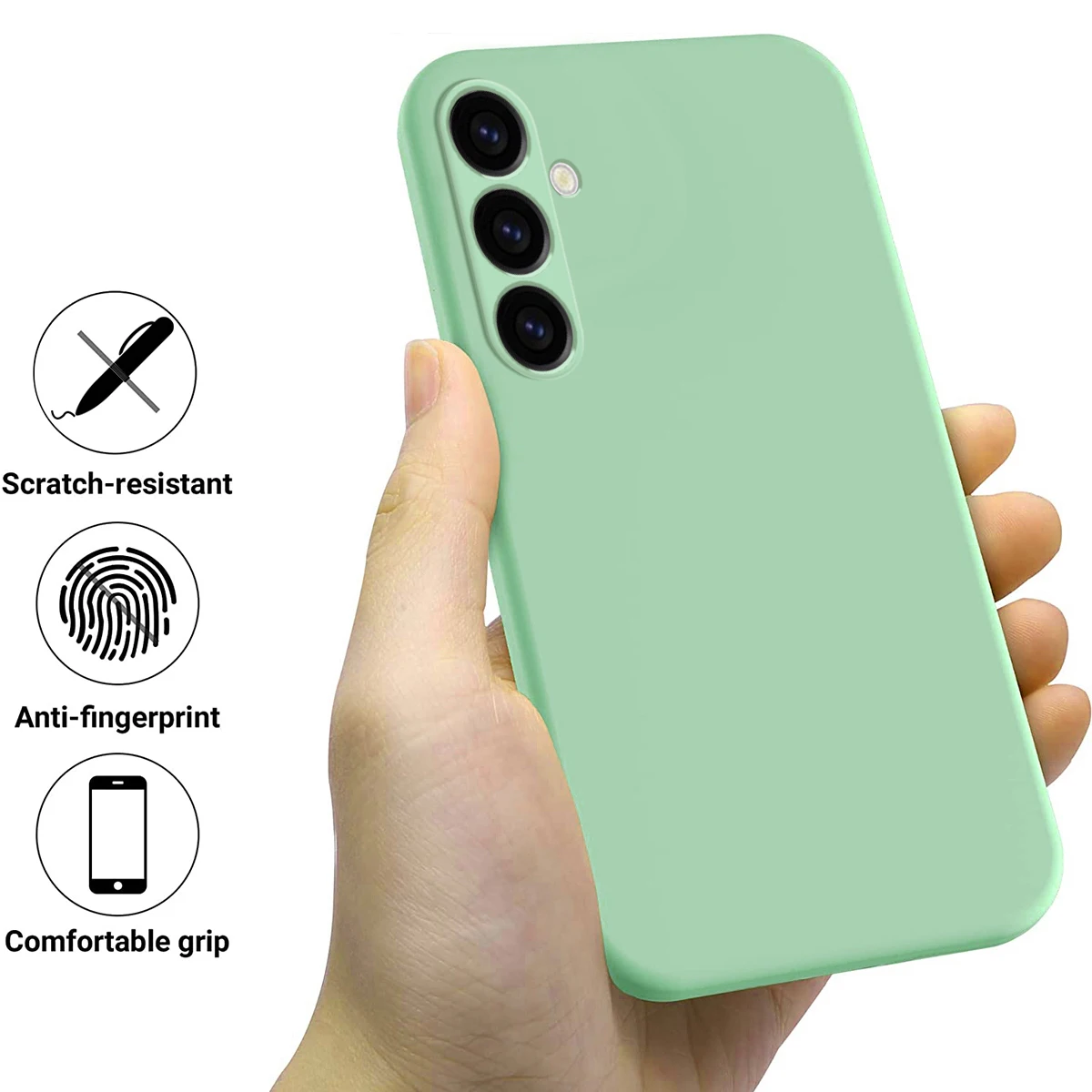 Silicone Case For Samsung Galaxy S24 FE Lanyard Case Skin-feel Ultra-thin Soft Anti-fall Shockproof Cover For Samsung S24FE