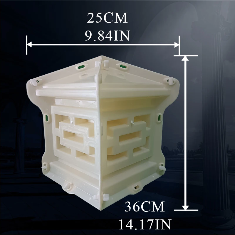 Cement Hollow Lampshade Mold for Courtyard Gate, Mold for Cement, Mold, Polishing, abrasive Fence, Large Column Ornaments