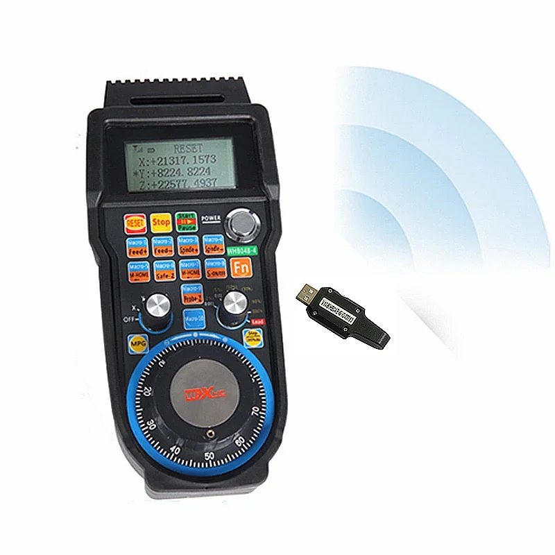 Wireless Handwheel 4-axis 6-axis WHB04B-6 MACH3 Handwheel USB Handwheel Suitable for CNC Woodworking Lathe Milling Machine