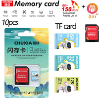 10PCS TF Card Class10 128GB 256GB 32GB 64GB High Speed SD Card Micro Flash Memory Card for Digital Devices Camera Mini TF Cards
