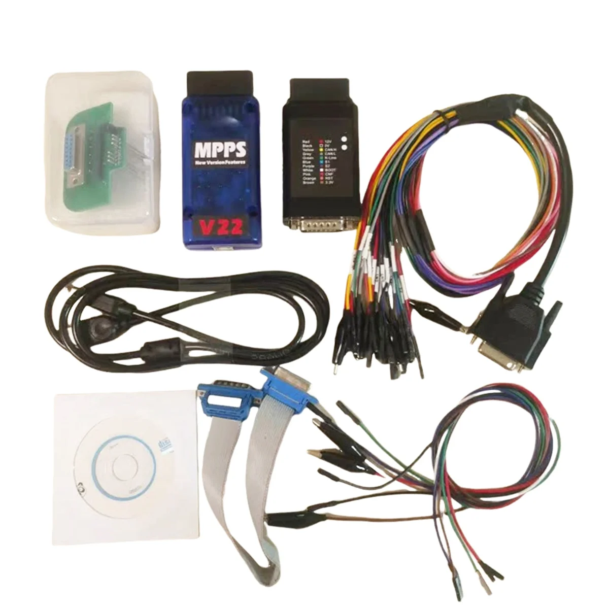 MPPS V22 MPPS Master V22.2.3.5 ECU Master MAIN Tricore Multiboot Breakout Tricore Cable Chip Tuning Scannerkit