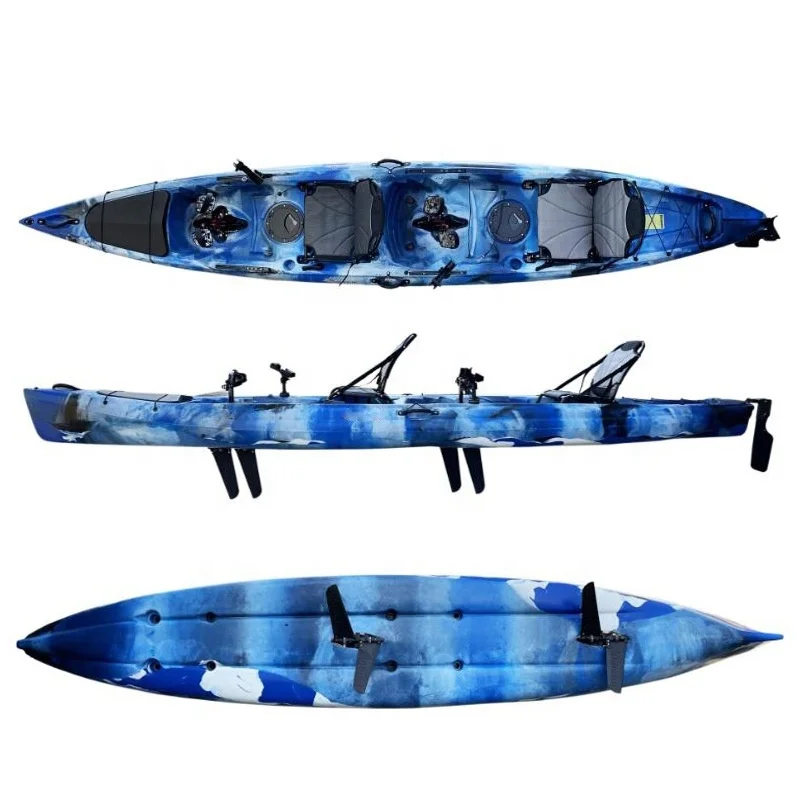 Ocean Sport Plastic  Double Kayak Foot Pedal Boat Kayak