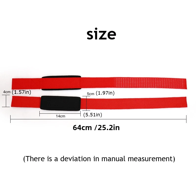 2Pcs Gym Lifting Straps Fitness Gloves Anti-slip Hand Wraps Wrist Straps Support For Weight Lifting Powerlifting Training