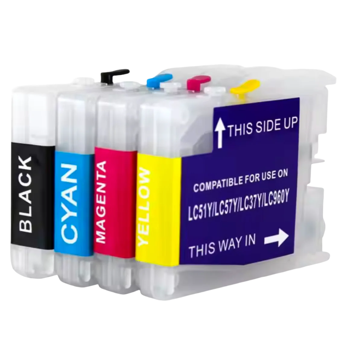 For Brother LC51 LC57 LC37 LC960 LC970 LC10 LC1000 Refillable Ink Cartridge For Brother DCP-130C 135C 150C DCP-330C 350C Printer