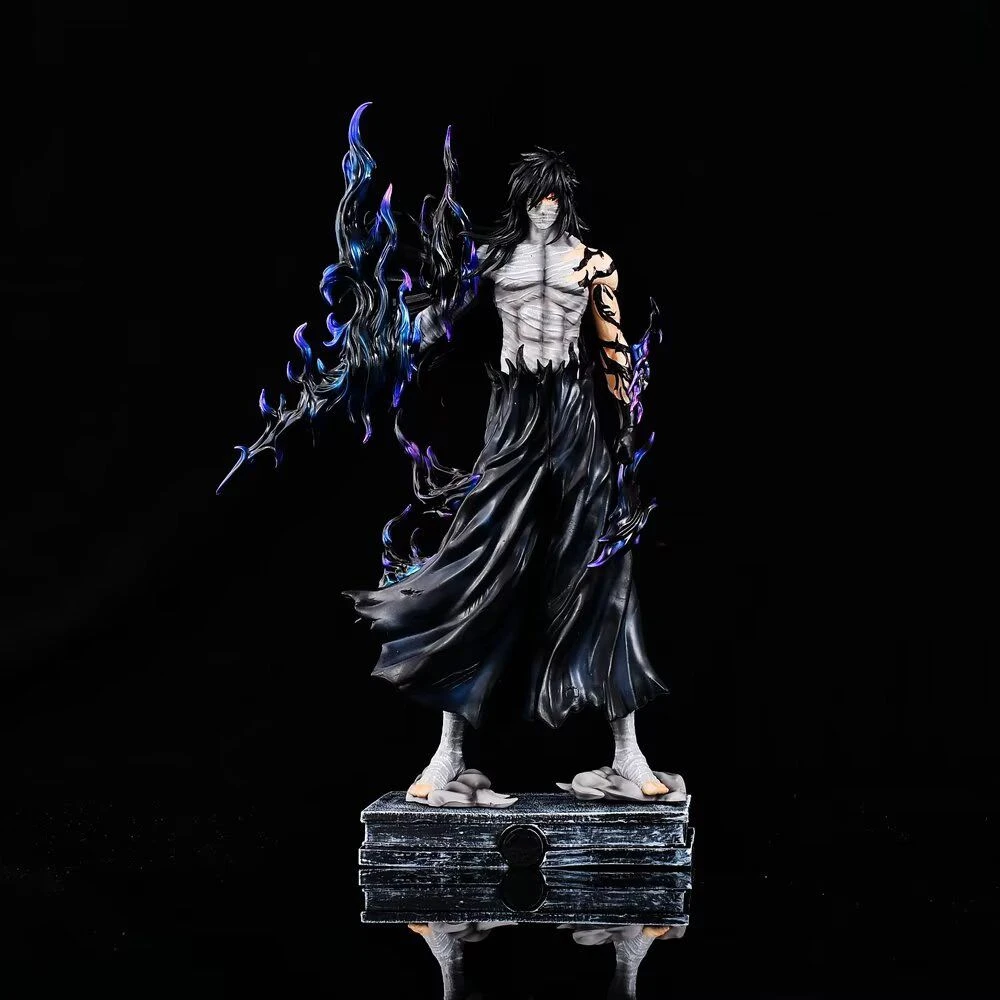 

Anime BLEACH Figure Zangetsu final form Kurosaki Ichigo 33cm GK Action Figures PVC Figurine Collect Decoration Model Toy Gift