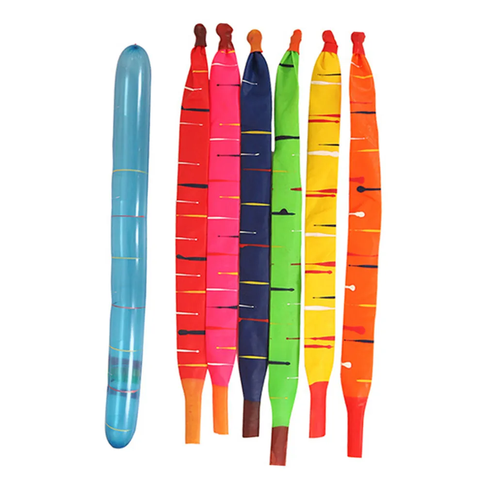 

50Pcs Rocket Balloons Long Latex Strip Shape Party Decoration Birthday Celebration Balloon for Kids Room Creative Sculptures