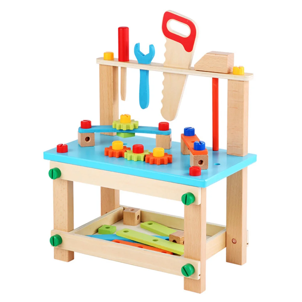 مجموعة واحدة من أدوات تجميع الأطفال كرسي كرتوني يبدو سهل الإمساك ألعاب تعليمية بألوان زاهية من الخشب المتين للتعلم المبكر