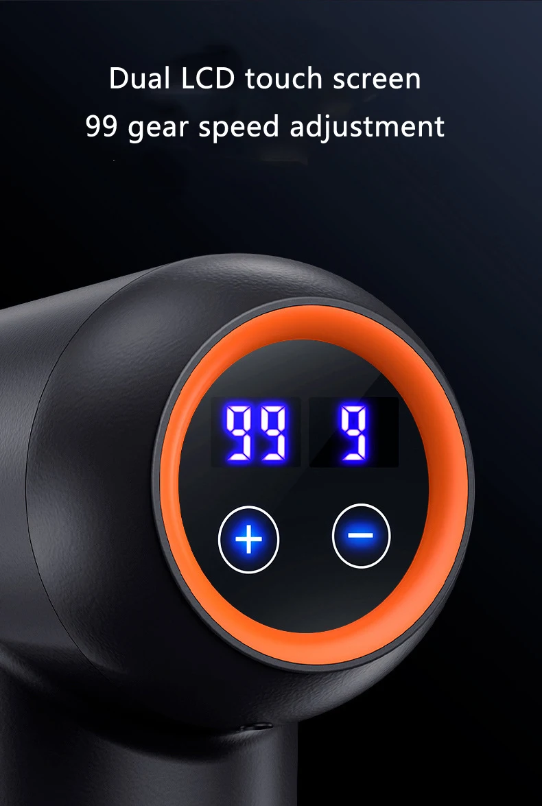 99-Gang-Massagepistole, Smarte Faszienpistole, Elektrisches Nackenmassagegerät für Körpermassage, Entspannung, Fitness und Muskelschmerz-Linderung – Detail 3