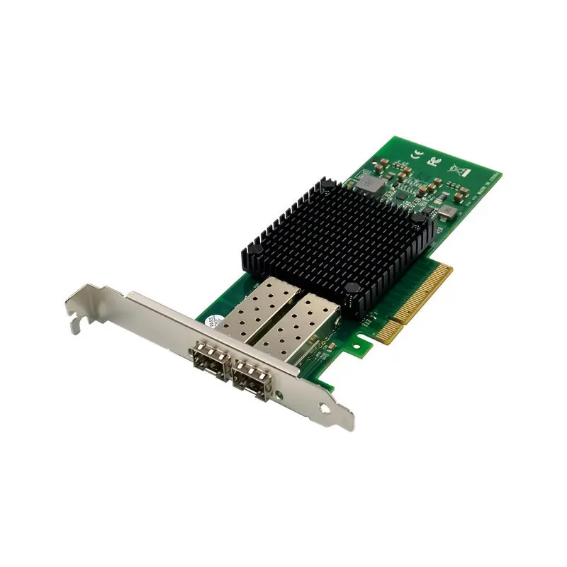 PCI-E การ์ดเครือข่ายใยแก้วนำแสง10G เซิร์ฟเวอร์ SFP X520คอมพิวเตอร์ตั้งโต๊ะ LC พอร์ตคู่ I82599โหมดมัลติโหมดเดี่ยว