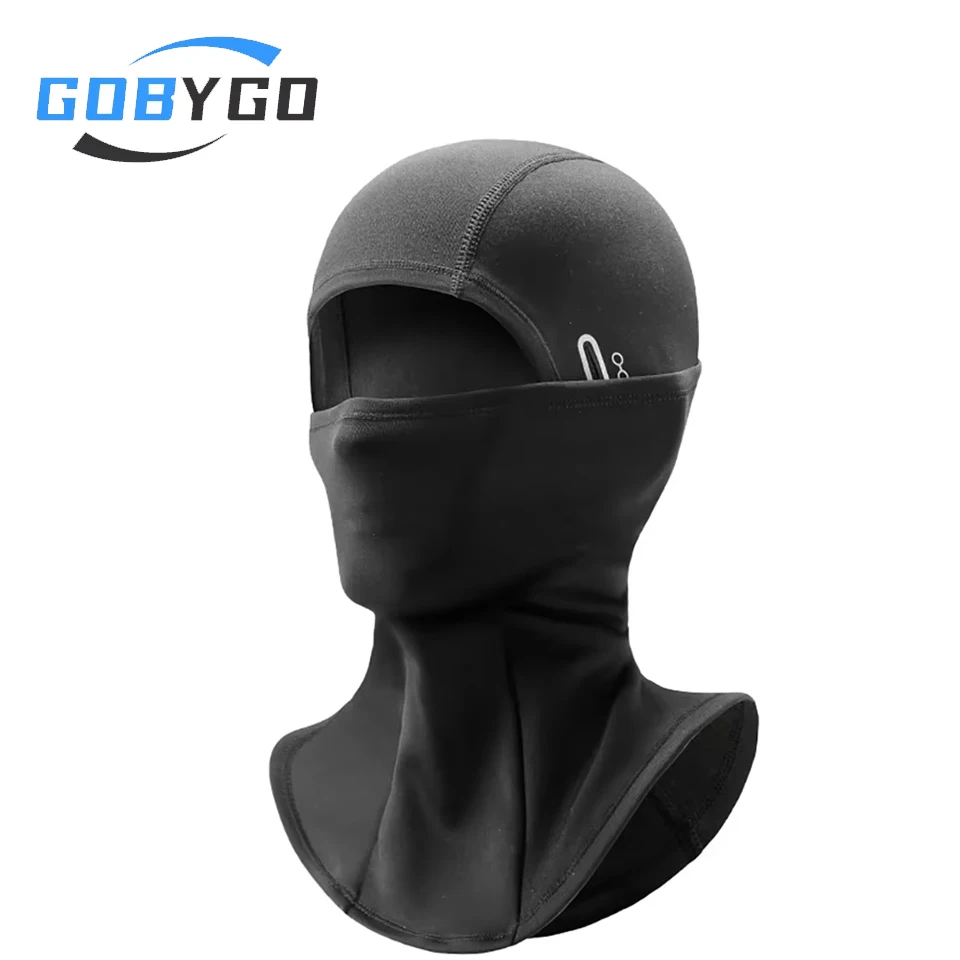 GOBYGO Warm Cycling Balaclava Windproof Motorcycle Helmet Liner Cold Resistant Skiing Riding Running Mask Bike Headwear Unisex