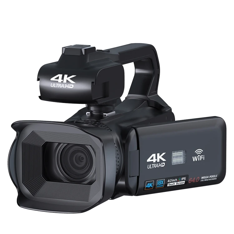 

KOMERY RX200 64MP 18X Zoom 4-дюймовый сенсорный экран ручная HD Цифровая видеокамера 4K видеокамера DV камера