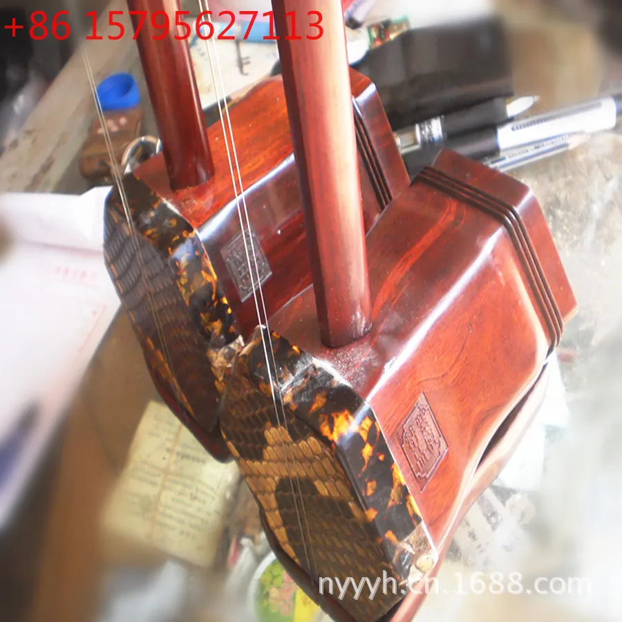

Manufacturers supply professional lobular red sandalwood hexagonal erhu, professional playing erhu