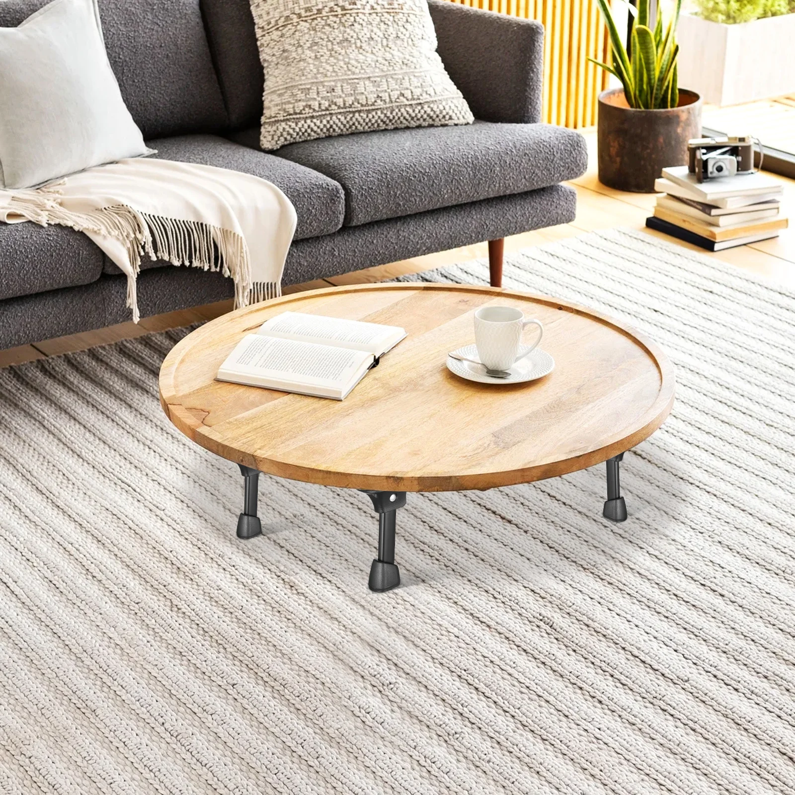 

Heavy Duty Foldable Table Legs Set Iron End Table Legs for Desk Coffee Table Furniture Repair