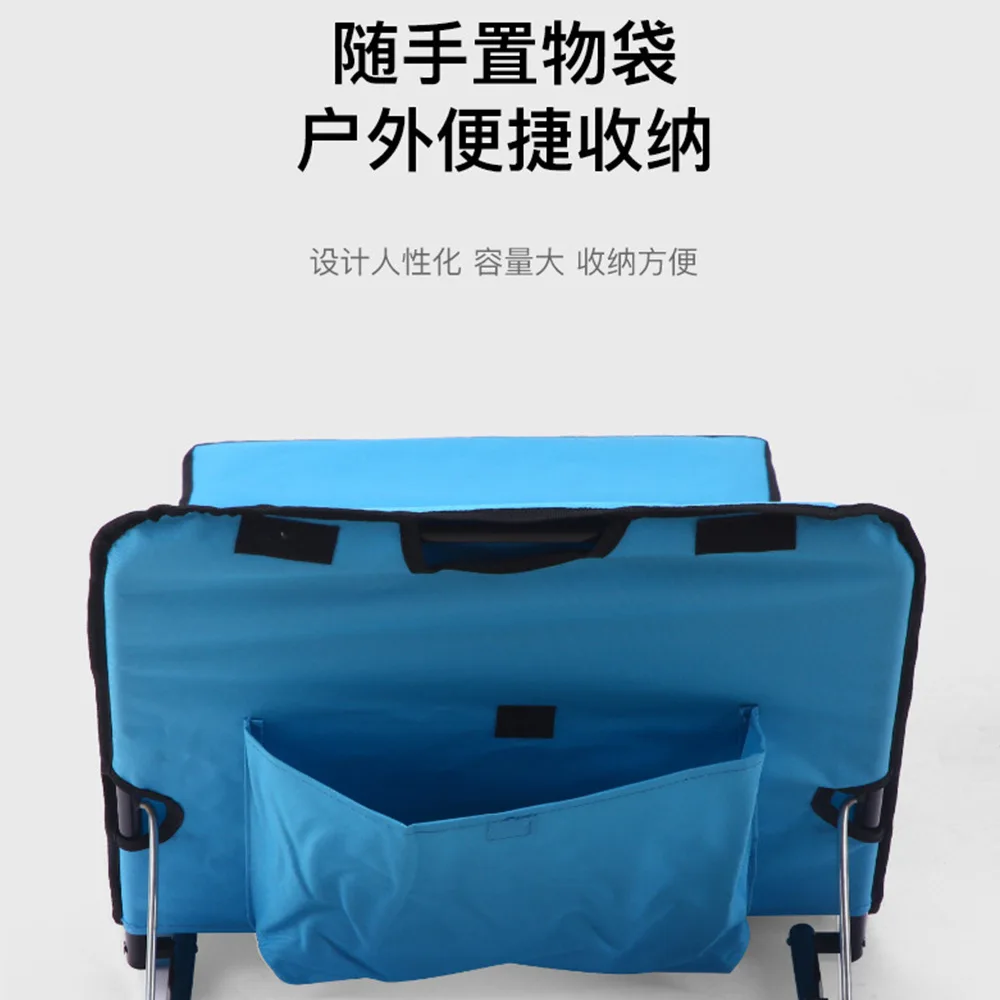 Outdoor folding lounge chair beach leisure fishing chair portable storage lunch break chair camping self-driving tour ultra-ligh