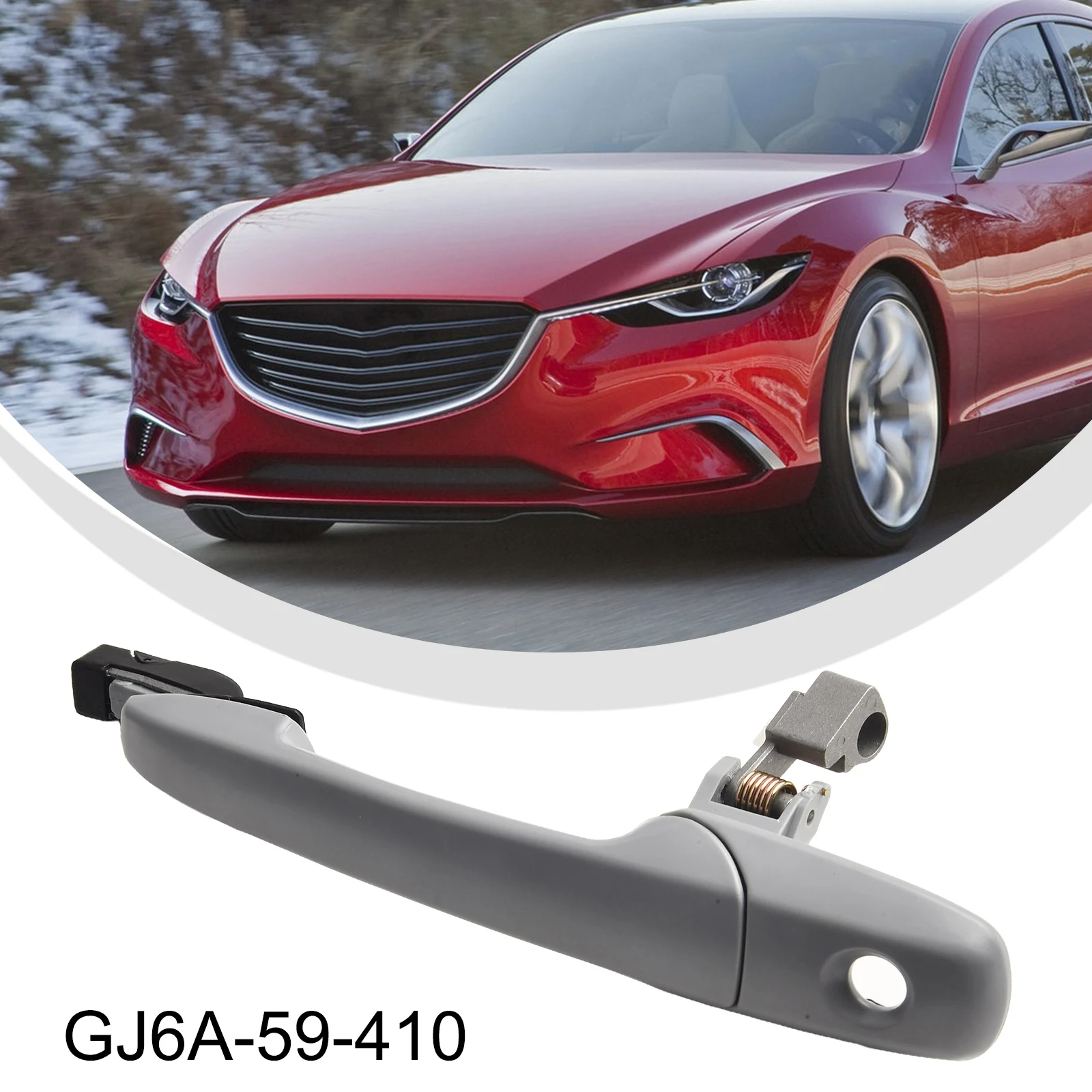 

Practical Brand New Door Handle Parts Repair Replacement Spare Accessories Easy Installation Front Left For RX-8