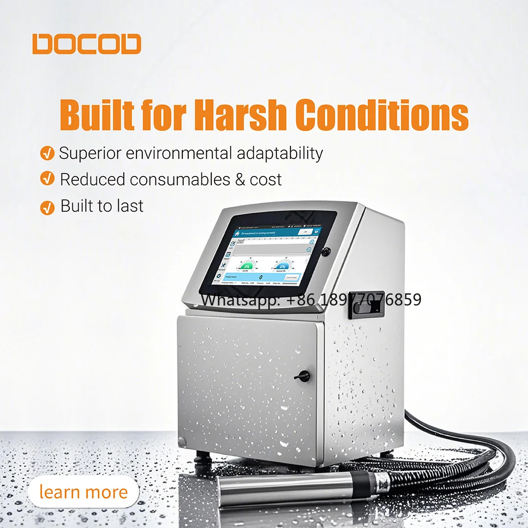 2026 Continuous Small-character Inkjet Printer Docod V2000 CIJ Barcode QR Code Printing Machine For PCB Boards Cable Wires