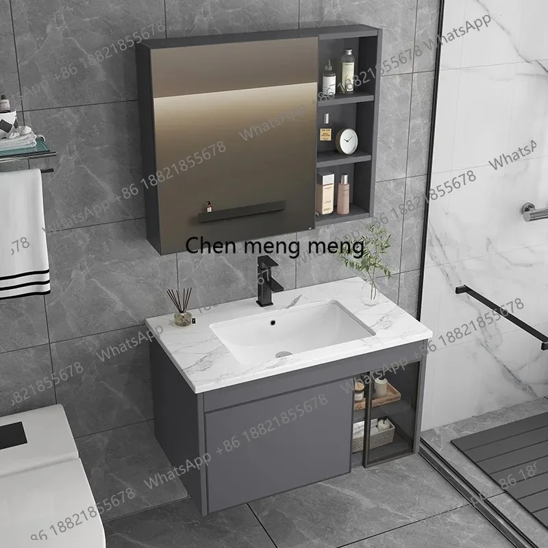 

cc182 CC182 Modern Minimalist Bathroom Cabinet Toilet Bath Cabinet Ceramic Integrated Basin Household Smart Mirror Cabinet