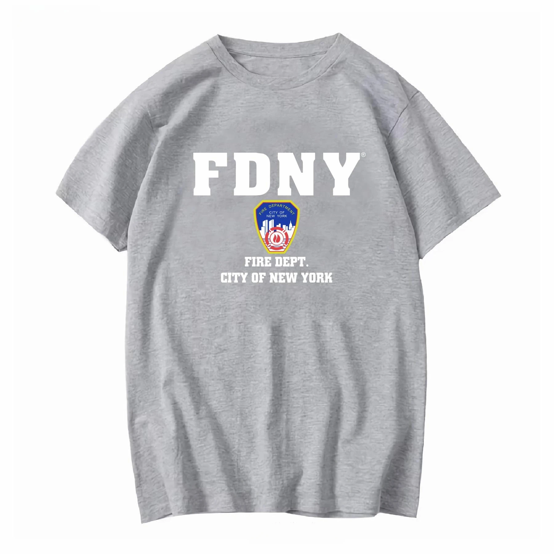Trendy City Badge Letter Graphic Tee Unisex Men Women Streetwear Aesthetic Short Sleeve Vintage Emblem Print T-shirt
