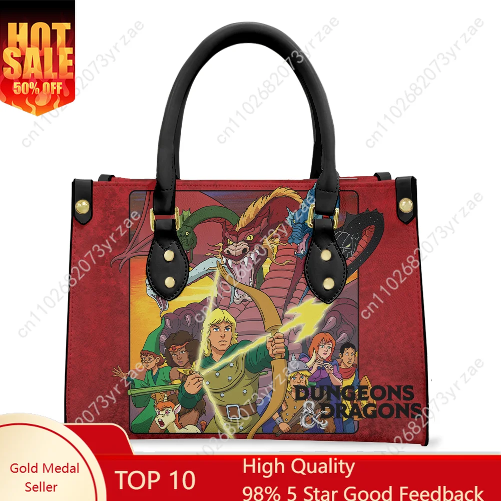 

Dungeons Dragons Handbag Mens Womens Personalized Fashion Tote Bags Shoulder Bags Business Commuter Purse Custom Made Bags