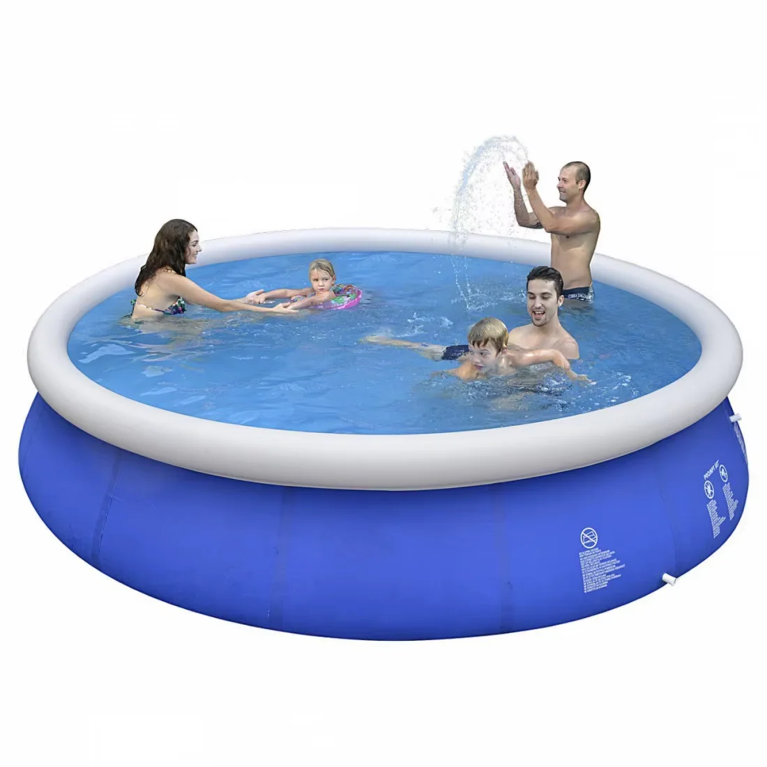 

4.20m X 84cm Inflatable Swimming Pools Blue Outdoor Family Pool