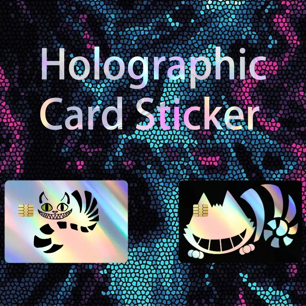 

Cool Eye A-Alice Cheshire Cat Laser Holographic No Fade Credit Bank Debit Card Skin Sticker Film