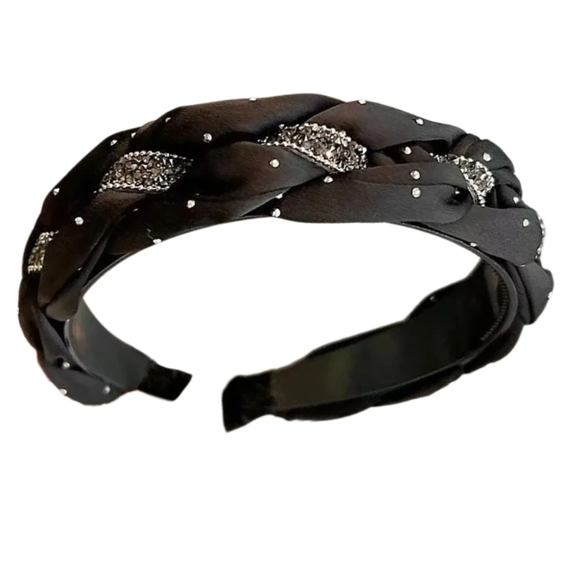 Crystal Blingbling Headband Dark Headwear Christmas Props Karaoke Party